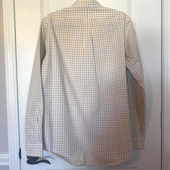 Ralph Lauren Men's Checkered Button Down Shirt - Yellow and Blue - Picture 2 of 5